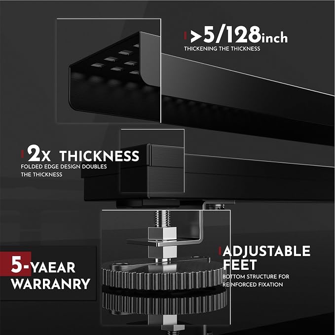 WEBANG 48 Inch Linear Shower Drain Rectangular Floor Drain with Accessories Square Hole Pattern Cover Grate Removable SUS304 Stainless Steel CUPC Certified Matte Black