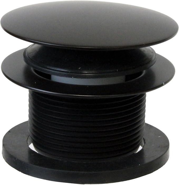 Westbrass D398R-12A 1-1/2" NPSM Coarse Thread Mushroom Tip-Toe Bathtub Drain Stopper, Antique Bronze