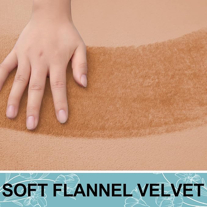 Smiry Memory Foam Bath Mat 30x20, Extra Soft and Absorbent Bathroom Rugs | Peach, Quick Dry Machine Washable Non-Slip Bath Mat for Bathroom Floor, Shower and Tub