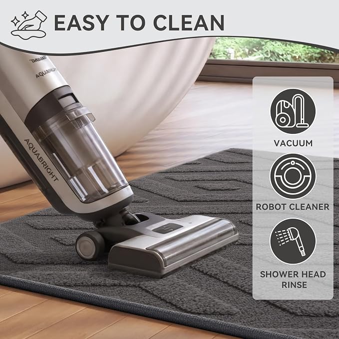 Bathroom Rugs Sets, Thin Non Slip Bath Mat Browm 16"x24"-2 Piece | Quick Dry Absorbent Washable Rubber Backing Bath Rug Shower Mat Bathroom Floor Mat For Sink Bathtub Beside Shower Entrance