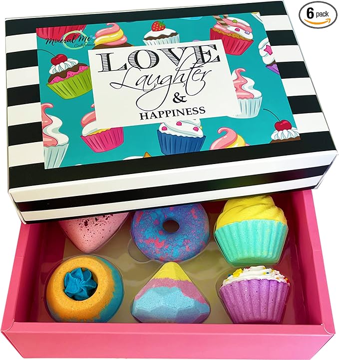 Bath Bombs for Girls – 6 Organic Bath Bombs Gift Set w/Natural Ingredients | Bath Bombs Aromatherapy Bubble Bath for Kids, Teens, Women, Skin Moisturizing Bathbombs for Girls Ages 8-12, Lush Spa Kit