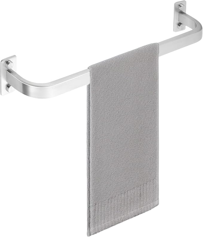 Mooche Bathroom Towel Bar, 16 inch Towel Racks for Bathroom Wall Mounted, SUS304 Stainless Steel Heavy Duty Towel Holder Bathroom Accessories Modern Home Decor, Brushed Finished