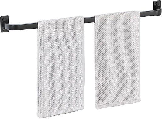 Mooche Bathroom Towel Bar, 24 inch Towel Racks for Bathroom Wall Mounted, SUS304 Stainless Steel Heavy Duty Towel Holder Bathroom Accessories Modern Home Decor, Matte Black Finished