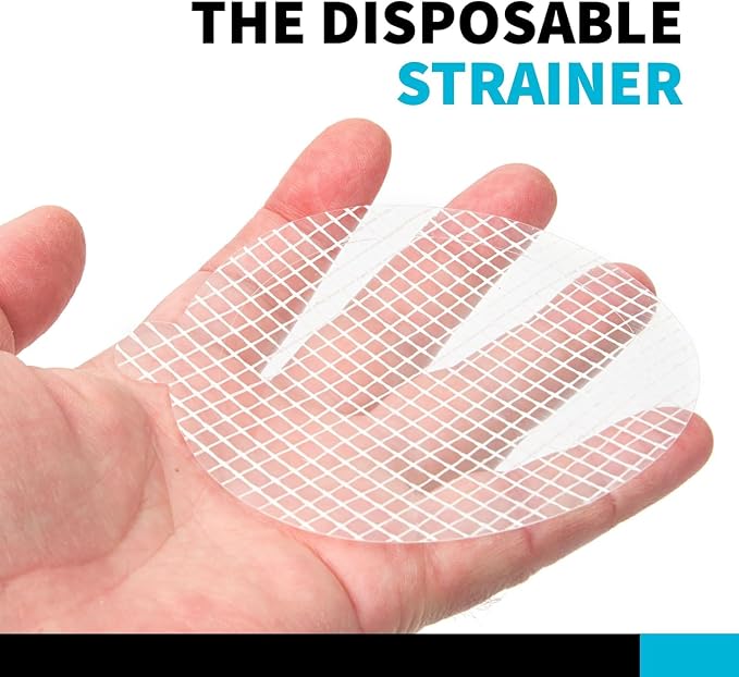 TubShroom 10 Pack Disposable Drain Cover - Hair Catcher Mesh Sticker Strainers for Shower Bathtub and Bathroom - Hair Catcher Sticker Drain Protector - 2 Month Supply