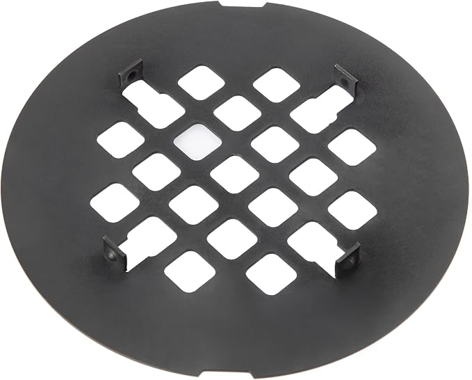 Artiwell 4-1/4” OD Snap-in Shower Drain Cover, Round Shower Drain Strainer Grid, Replacement Cover, Designed for Long-Lasting