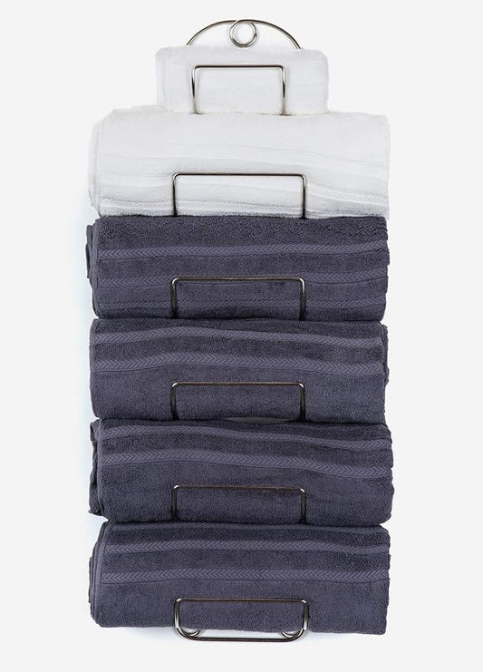 Towel Racks for Bathroom Wall Mounted Metal Wine Rack Towel Shelf Towel Holder for Bath Chrome