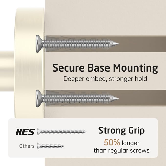 KES Wall Towel Robe Hook for Bathroom Kitchen Hanging Key Hat Coat Hooks SUS304 Stainless Steel Brushed Gold 4 Pack, A2164-BZ-P4