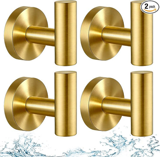 2026 Suction Cup Hooks for Shower - Heavy Duty Matte Black Bathroom Hooks for Glass Door, 2 Pack No Drill & No Damage Waterproof Hooks for Tile, Rustproof for Towels & Door Wreaths