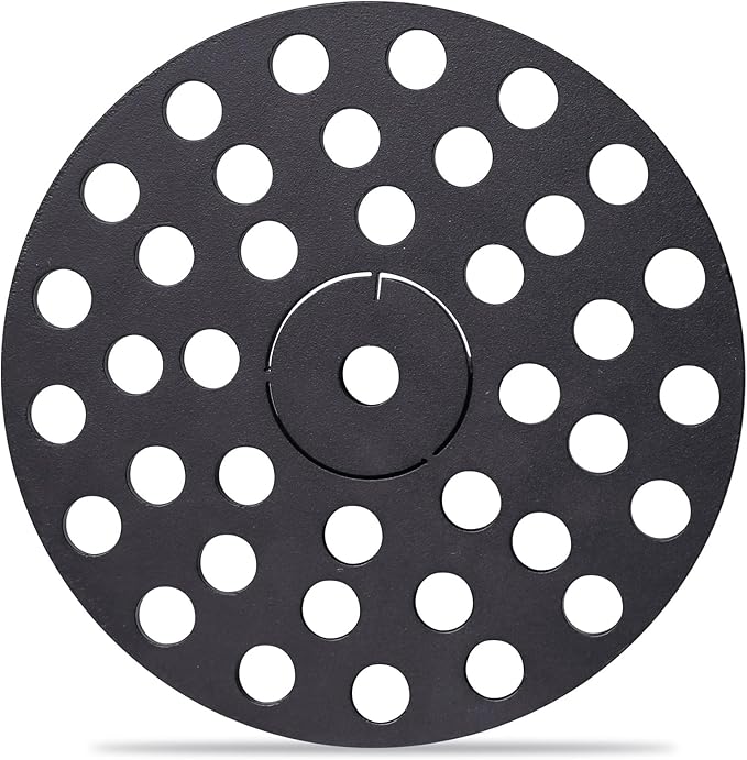 6 inch Drain Cover with Integrated Ports, Floor Drain with Removable Round Disc, 6" Garage Drain Cover Replacement Solution, Floor Strainer, 1PCS