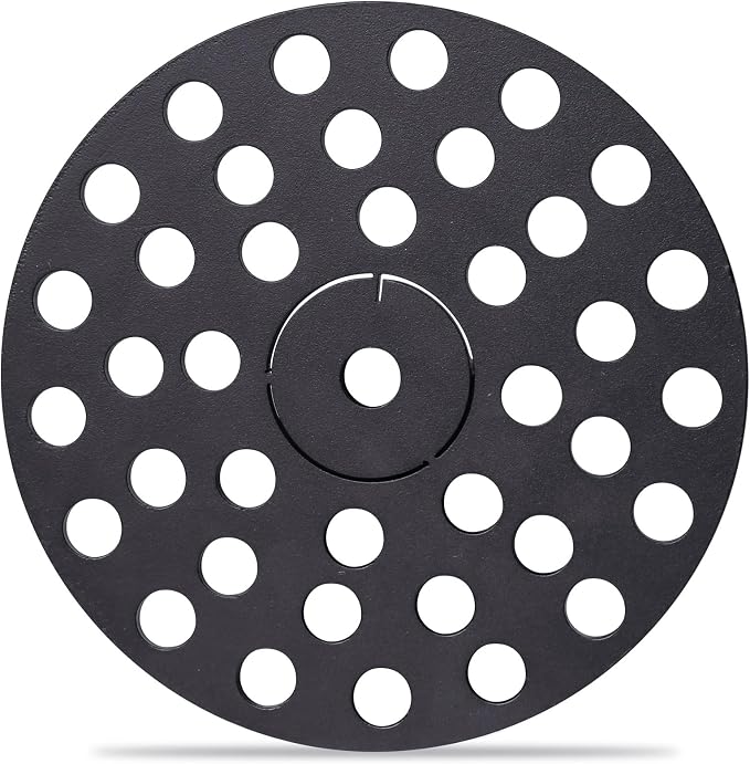 5 inch Drain Cover with Integrated Ports, Floor Drain with Removable Round Disc, 5" Garage Drain Cover Replacement Solution, Floor Strainer, 1PCS