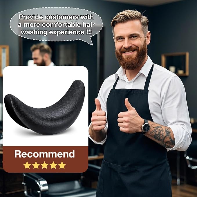 Noverlife Salon Shampoo Bowl Neck Rest, Shampoo Bowl Pillow Neck Pillow for Salon Shampoo Sink, Neck Cushion Salon Wash Bowl Neck Rest Portable Washing Sink Basin Pillow Support for Barbershop