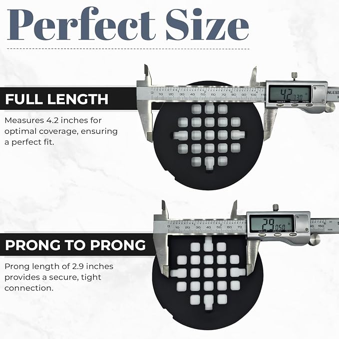 4 ¼” Polished Dark Grey Snap-in Shower Drain Cover - Replacement - 4.25" OD Strainer - Easy Install - Premium Round Shower Drain Cover - Solid Brass Construction - (Titanium/Gun Metal)