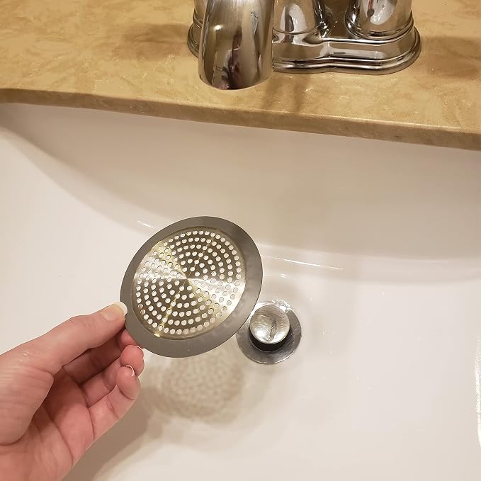 Danco Bathroom Sink & Tub Hair Catcher & Drain Protector, 2-Pack (11040P)