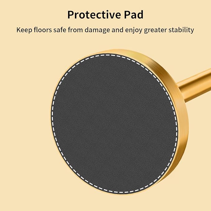 Heavy Duty Toilet Paper Holder Stand, Extra-Weighted Base No Tipping | Stainless Steel Toilet Paper Stand, Free Standing Floor Tissue Roll Holder for Bathroom, Gold 200UP
