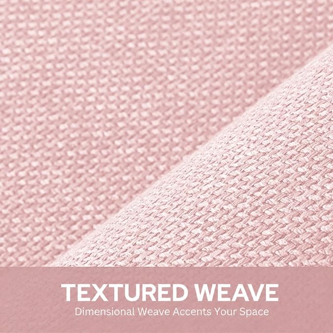 HOMEIDEAS Memory Foam Bathroom Rugs Set of 2, Pink 24"x17"+32"x20" | Ultra Absorbent Quick Dry Bath Mats with Non Slip PVC Backing, Machine Washable, Ideal for Bath Floor, Shower and Tub