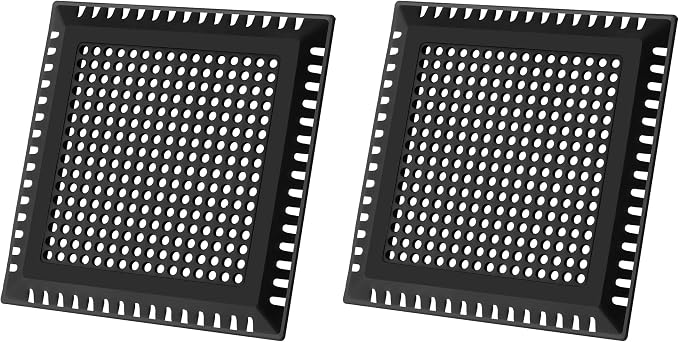 Hair Catcher/Drain Strainer/Shower Drain Cover for Bathroom Floor Drain, Stainless Steel and Silicone (Patented Product) (Pack of 2)