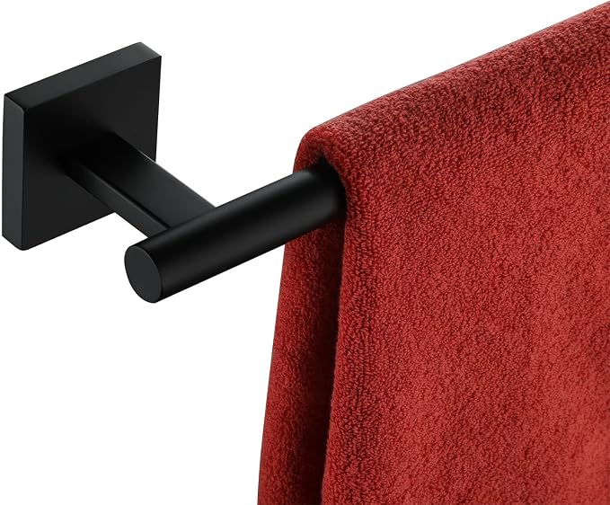 KOKOSIRI 36'' Towel Rails Bathroom Towel Bars Matte Black 36 Inch Bath Towel Holder for Washroom Kitchen Wall Stainless Steel B4005BK-L36