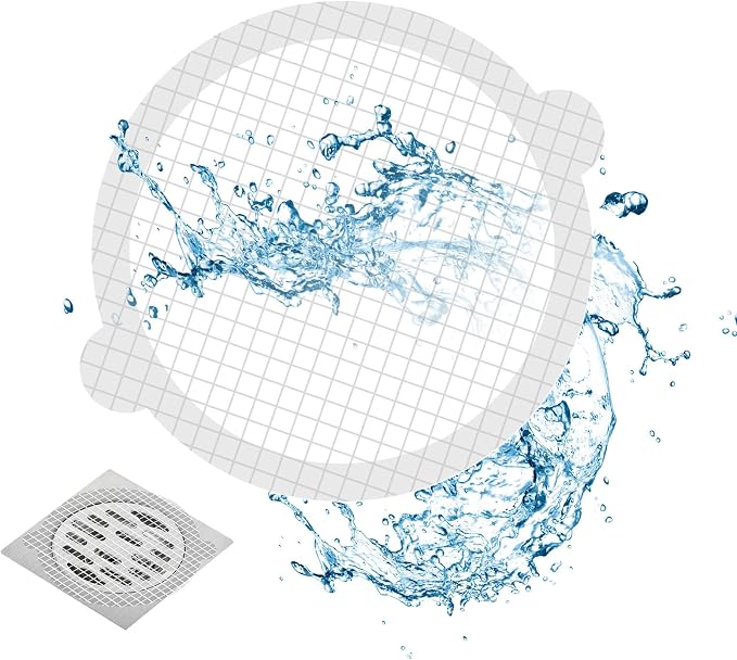 50pcs Disposable Shower Drain Hair Catcher Hair Trap for Shower Drain Mesh Stickers Shower Strainer for Bathroom Tub Kitchen Sink Shower Drain Cover Hair Stopper