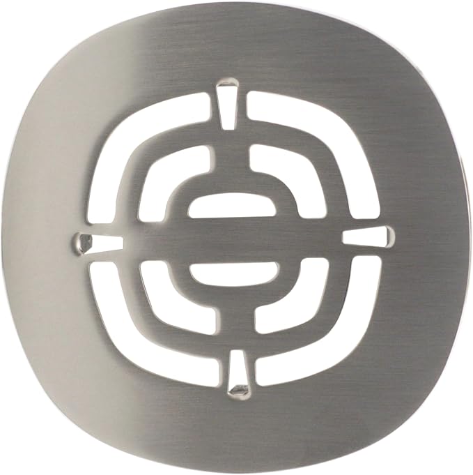 Westbrass Brass Snap-In Shower Strainer Grid, Satin Nickel, D316-07