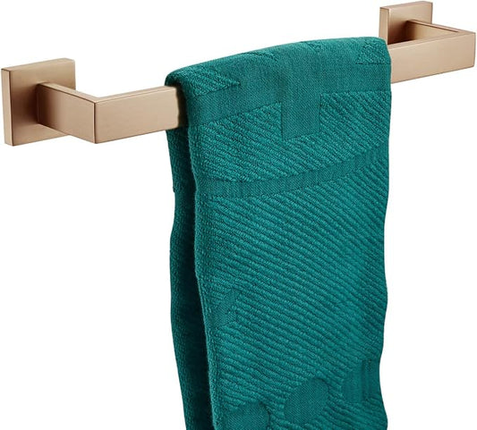 KOKOSIRI 12-Inch Towel Bar for Bathroom Kitchen Towel Holder Wall Mounted SUS304 Stainless Steel Towels Rack, Champagne Bronze B4003CPG-L12