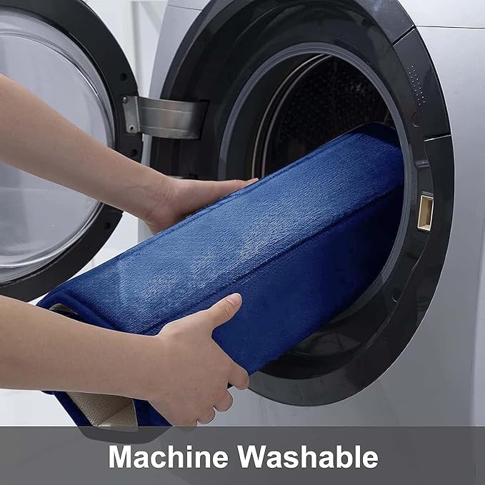 Buganda Memory Foam Bath Mat 59 x 20, Ultra Soft Absorbent Bathroom Rugs | Navy Blue, Machine Washable Quick Dry Bath Mats for Bathroom Floor, Shower and Tub, Home Decor Accessories