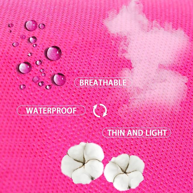 3PCS Extra Long Wig Storage Bag with Wooden Hanger Hair Extension Storage Bag with Hanger Portable Dust-proof Portable Suit with Transparent Zip Up for Hairpiece （Rose