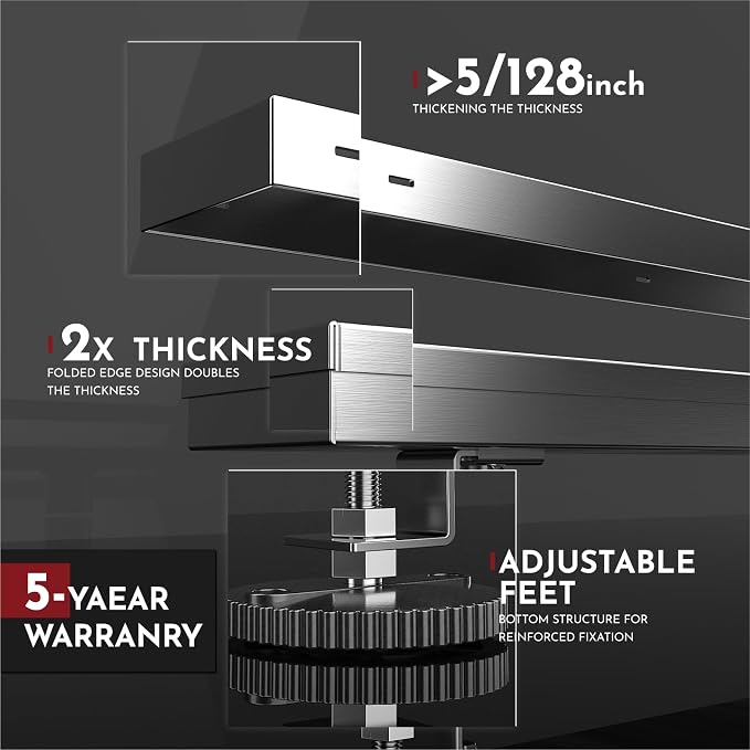 WEBANG 28 Inch Linear Shower Drain Rectangular Floor Drain with Accessories Reversible 2-in-1 Cover Tile Insert Grate Removable SUS304 Stainless Steel CUPC Certified Brushed