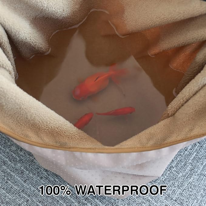 Leader Accessories Waterproof Towel Front Bucket Seat Covers, 2pcs Beige | Universal Non-Slip, Fits Car Truck SUV, Machine Washable, For Dog & Kid, Pets, Yoga, Gym, Beach, Swimming, Outdoor Sports