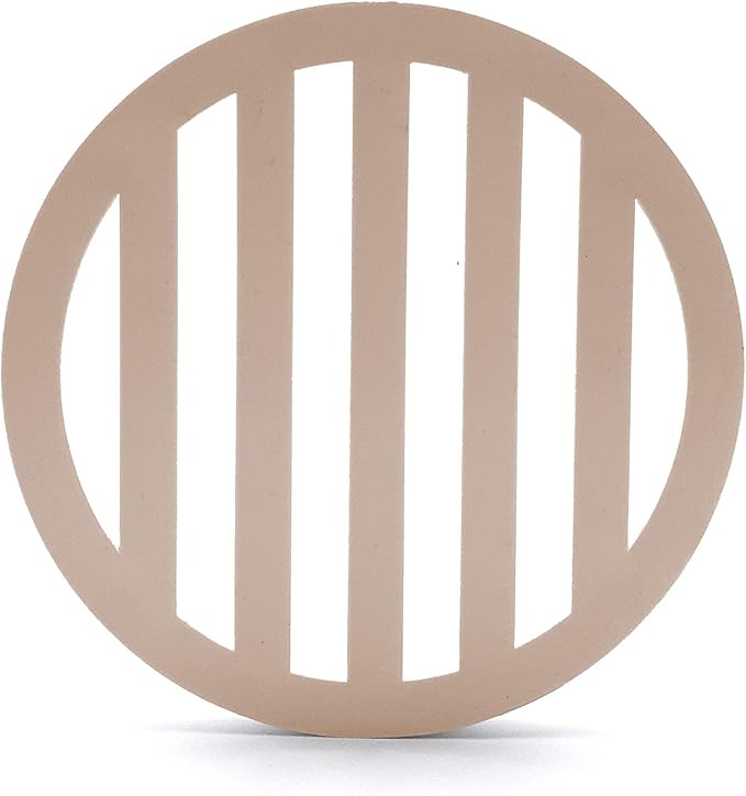 Swimables Plastic Drain Cover 3 1/8" Diameter and 1/4" Thickness - 100% Made in USA (5, Tan)