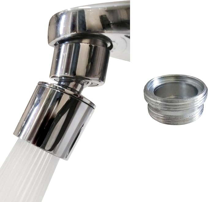 Kitchen Sink Faucet Attachment,bathroom faucet nozzle aerator,faucet extender, 360 degree swivel dual flow sprayer for sink tap head...