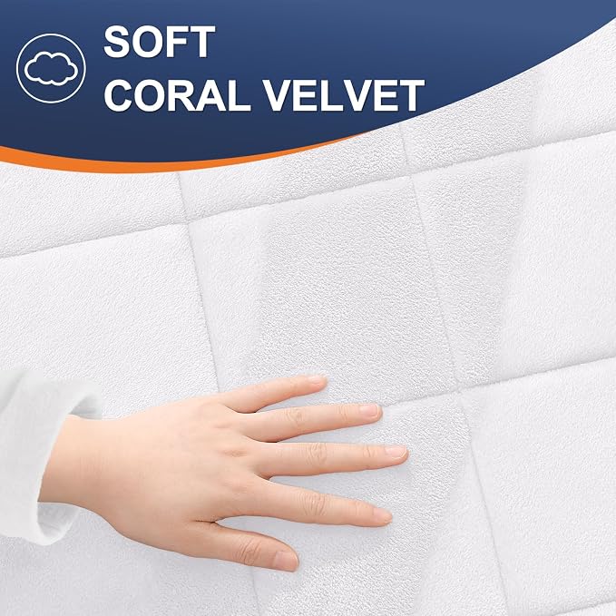 OLANLY Memory Foam Bath Mat 47x20, Ultra Soft and Absorbent Bathroom Rugs | White, Quick Dry, Machine Washable Shower Bath Rugs, Comfortable Bath Carpet for Bathroom Floor, Tub and Shower