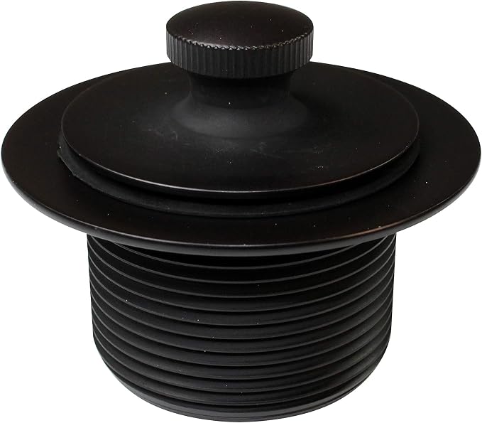 Westbrass Twist & Close Tub Trim Set with Two-Hole Overflow Faceplate, Oil Rubbed Bronze, D94-2-12