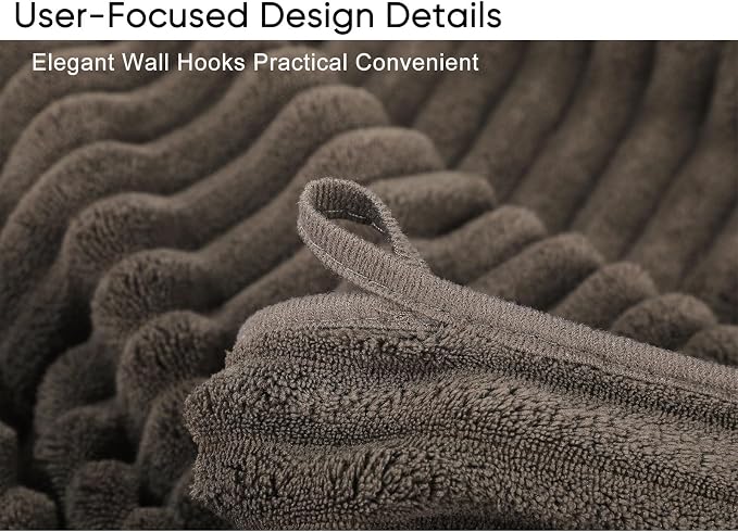 Luxury 3-Piece Quick-Dry Bath Towel Set – Ultra Soft Microfiber Towels | Hand Bath Towels for Bathroom, Pool, Home, Sports Gym & Travel – Elegant Twill Design (14”x 29.6”)