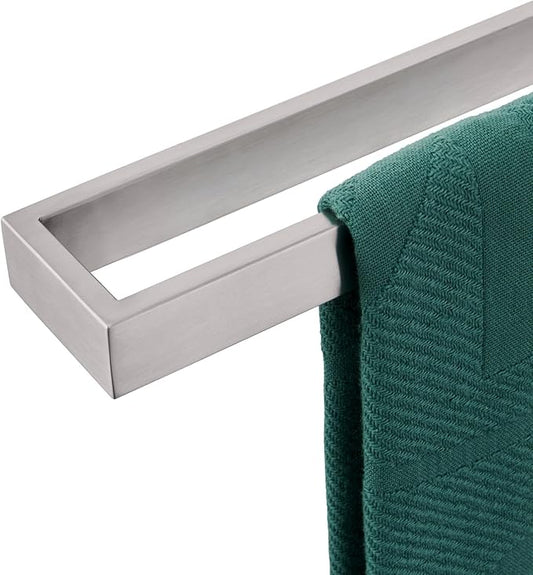 KOKOSIRI Towel Bar Brushed Nickel Bath Towel Hanger Holder 24-Inch Kitchen Rack Stainless Steel for Bathroom Hardware Wall Mount, 1 Pack B4008BR-L24
