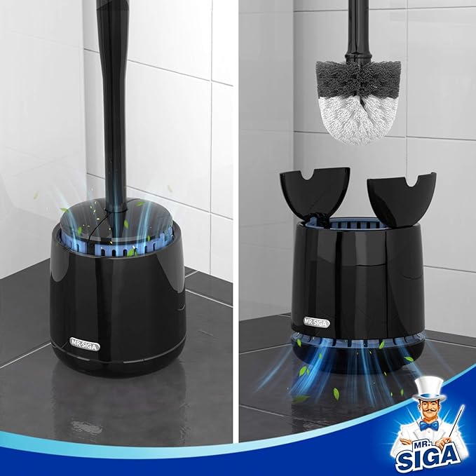 MR.SIGA Premium Toilet Bowl Brush Replacement Head, 2 Pack