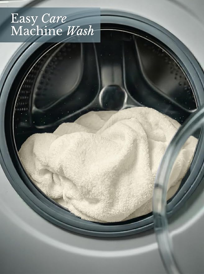 Utopia Towels 8 Pack Premium Bath Towels Set, 27 by 54 Inches, 100% Ring Spun Cotton 600GSM, Lightweight and Highly Absorbent Quick Drying Towels, Perfect for Daily Use, Ivory