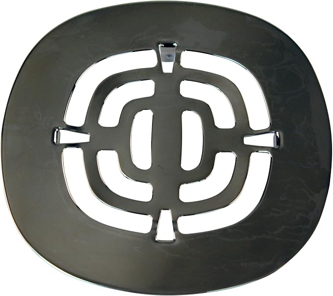 Westbrass A316-12 4-1/2" OD Brass Snap-in Shower Strainer Grid Drain Cover, Oil Rubbed Bronze