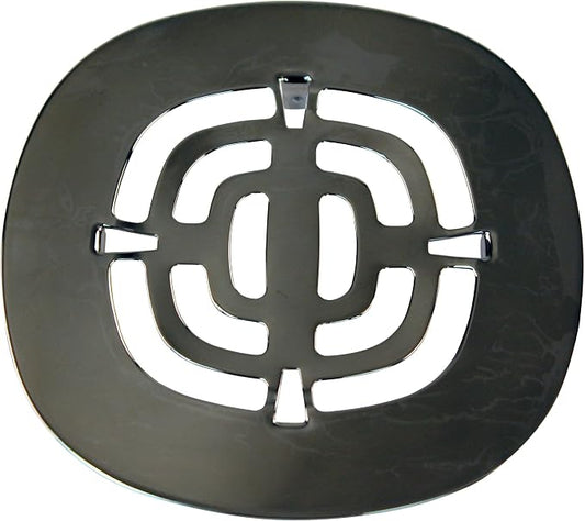 Westbrass A316-12 4-1/2" OD Brass Snap-in Shower Strainer Grid Drain Cover, Oil Rubbed Bronze
