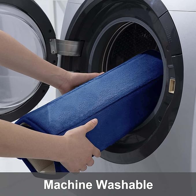 Buganda Memory Foam Bath Mat, 70" x 24", Ultra Soft and Non-Slip Bathroom Rugs, Water Absorbent and Machine Washable Bath Rug Runner for Bathroom, Shower, and Tub, Navy Blue | Navy Blue, Machine Washable Quick Dry Bath Mats for Bathroom Floor, Shower a...