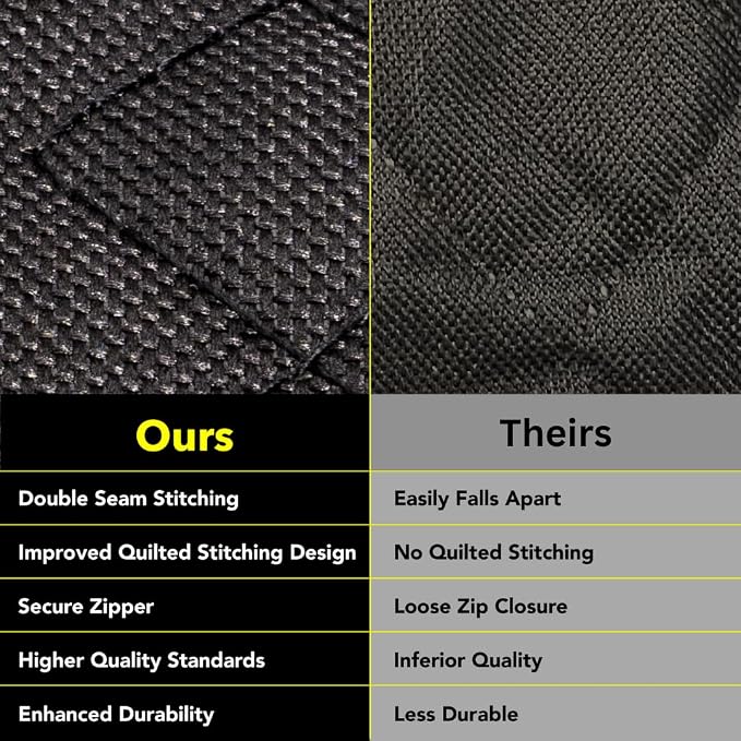 Dog Car Seat Cover, X-Large Heavy Duty Pet Seat Cover for Back Seat, Extra Padded Non-Slip Dog Hammock, Water-Resistant Back Seat Protector for Cars Trucks and SUVs (64” W x 60" L)
