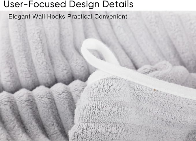 Luxury 3-Piece Quick-Dry Bath Towel Set – Ultra Soft Microfiber Towels | Hand Bath Towels for Bathroom, Pool, Home, Sports Gym & Travel – Elegant Twill Design (14”x 29.6”)