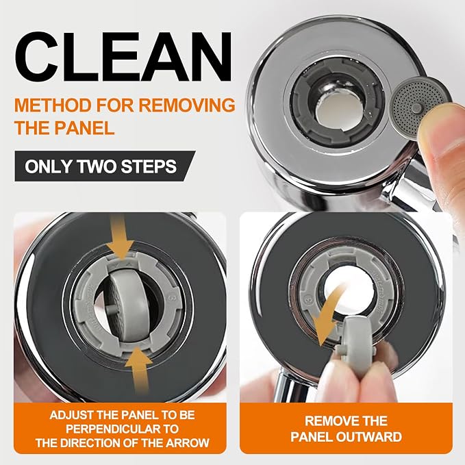 Metal Faucet Aerator Extender - Dual Modes Sink Sprayer Attachment for Bathroom - 360° Swivel Kitchen Sink Nozzle - Tap Head Replacement with 55/64'' Female Thread - Anti-clogging Design