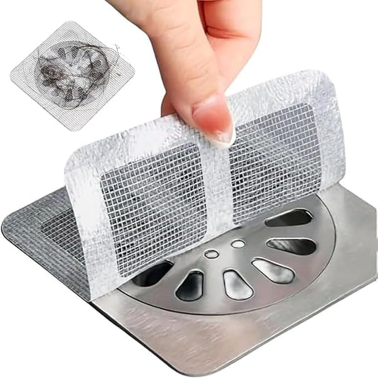 20 Pcs Disposable Shower Drain Hair Catcher Mesh Stickers | Bathroom Drain Trap Fine Mesh, Kitchen Drain Strainer, Fits Dishwasher, Fits Microwave, Freezer, Refrigerator