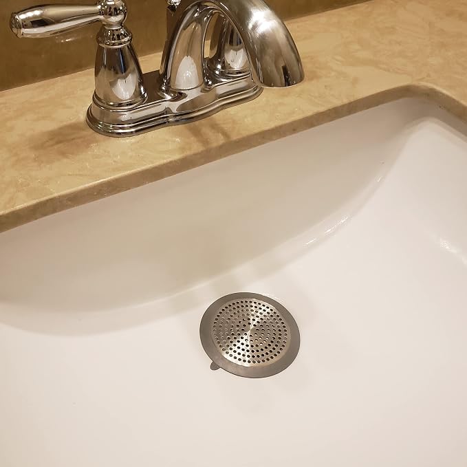 Danco Bathroom Sink & Tub Hair Catcher & Drain Protector, 2-Pack (11040P)