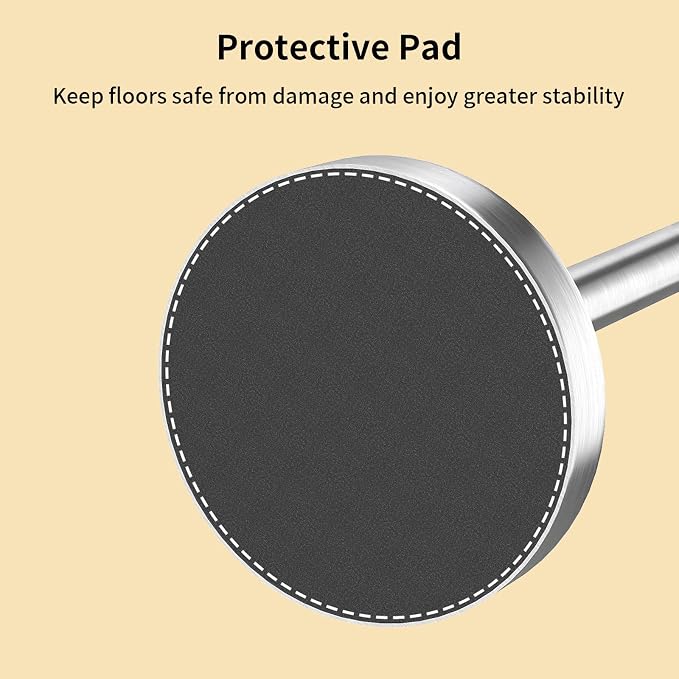 Heavy Duty Toilet Paper Holder Stand, Extra-Weighted Base No Tipping | Stainless Steel Toilet Paper Stand, Free Standing Floor Tissue Roll Holder for Bathroom, Brushed Nickel 200UP