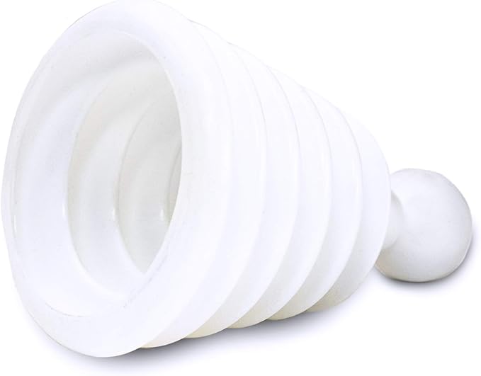 Master Plunger Mighty Tiny Plunger Designed for Bathroom/Kitchen Sinks, Perfect for RV’s. Unclogs Fast & Easy (Patent Pending), White