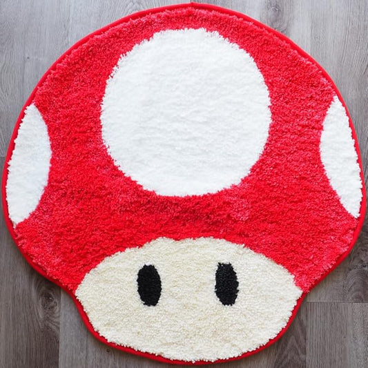 Evovee Ladybug Rug Cute Bathroom Decor Funny Bath Mat Shower Red Rugs Funky Bedroom Aesthetic Fun Round Preppy Cool Apartment College Novelty Washable Bathmat Game Room Retro