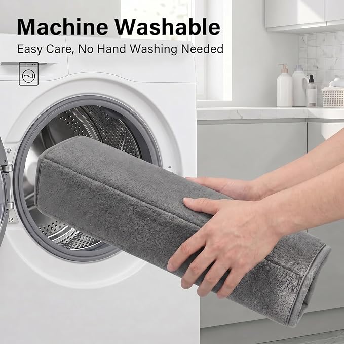 Bathroom Rugs Set 3 Piece, Memory Foam Bath Rugs, Non Slip Washable Bathroom Rug Set, Extra Soft Absorbent Bath Mats with U-Shaped Toilet Rug, Dark Grey