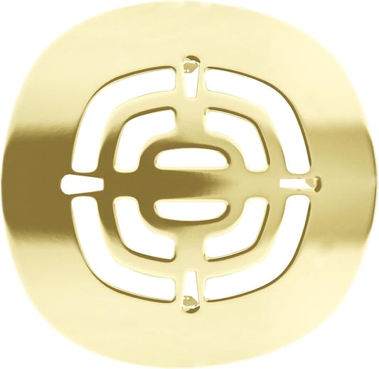 Westbrass Brass Snap-In Shower Strainer Grid, Polished Brass, D316-03