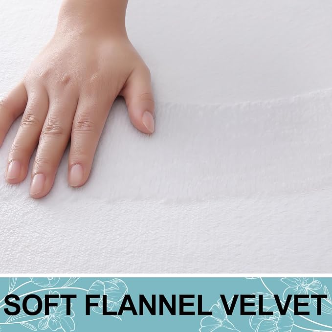 Smiry Memory Foam Toilet Rugs 20x20, Extra Soft Absorbent Bathroom Rugs | White, Quick Dry Machine Washable Non-Slip Contour Bath Mat for Toilet